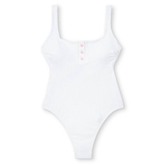 Stoney Clover Lane x Target white ribbed one piece - Picture 3 of 8